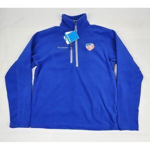 Columbia Cincinnati‎ FC Pullover Mens Small. MLS Soccer Fleece Qt Zip. NWT.